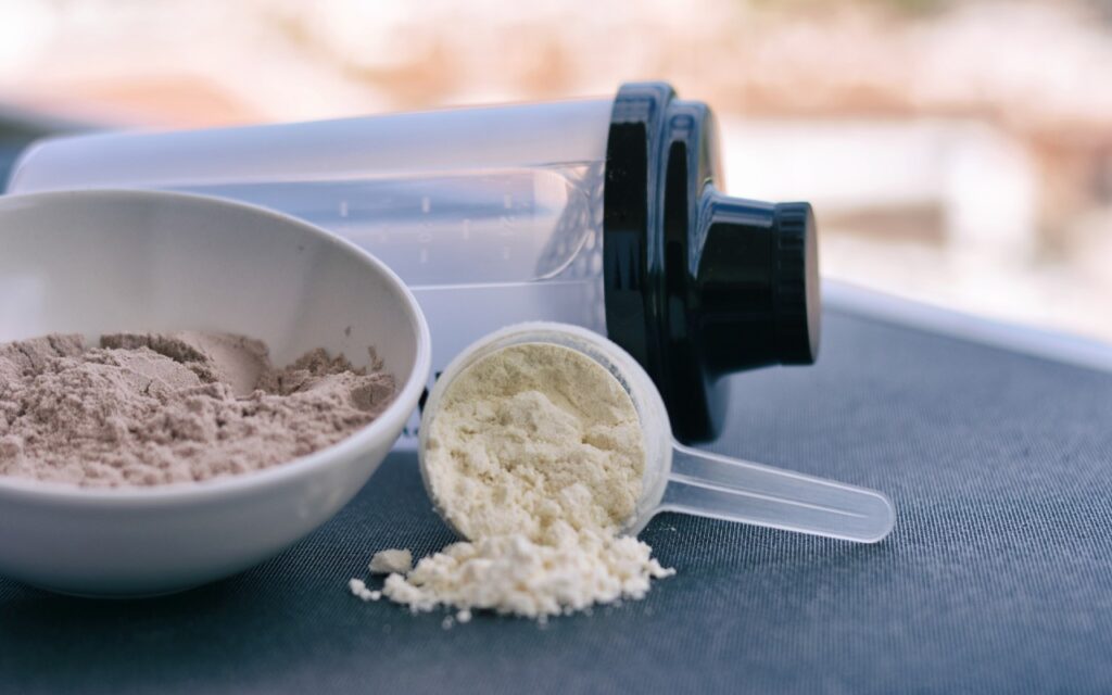 Proteinpulver im Kraftsport